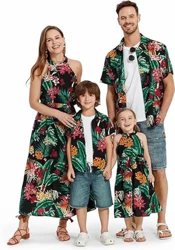 PATPAT Matching Hawaiian Outfits Family Matching Hawaiian
