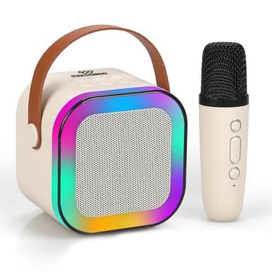 Wembley Karaoke Machine for Kids Adults, Mini Portable Blue-Tooth Karaoke Speaker with Wireless Microphone and Dynamic Lights Birthday Gift Home KTV Outdoor Travel price history chart and lowest price