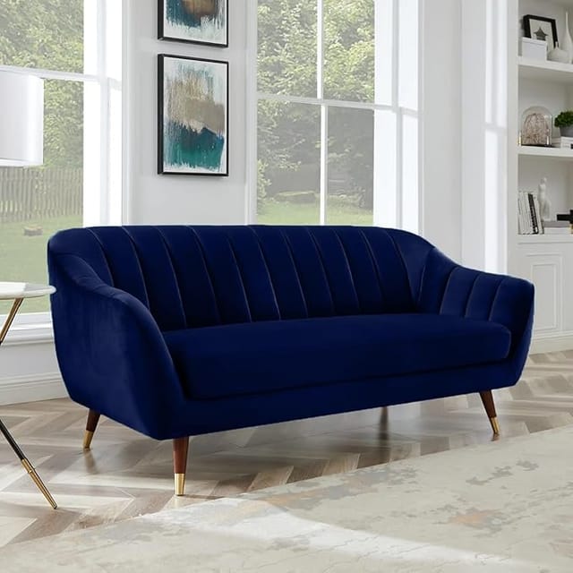 amata marino 3 seater royal blue suede velvet fabric sofa - Amazon product photo amata marino 3 seater royal blue suede velvet fabric sofa product image from Amazon