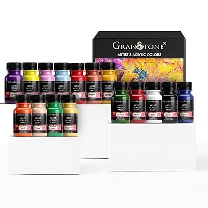 Granotone Acrylic Paint Set 16 X 50ml Water Based - Amazon product photo Granotone Acrylic Paint Set 16 X 50ml Water Based product image from Amazon