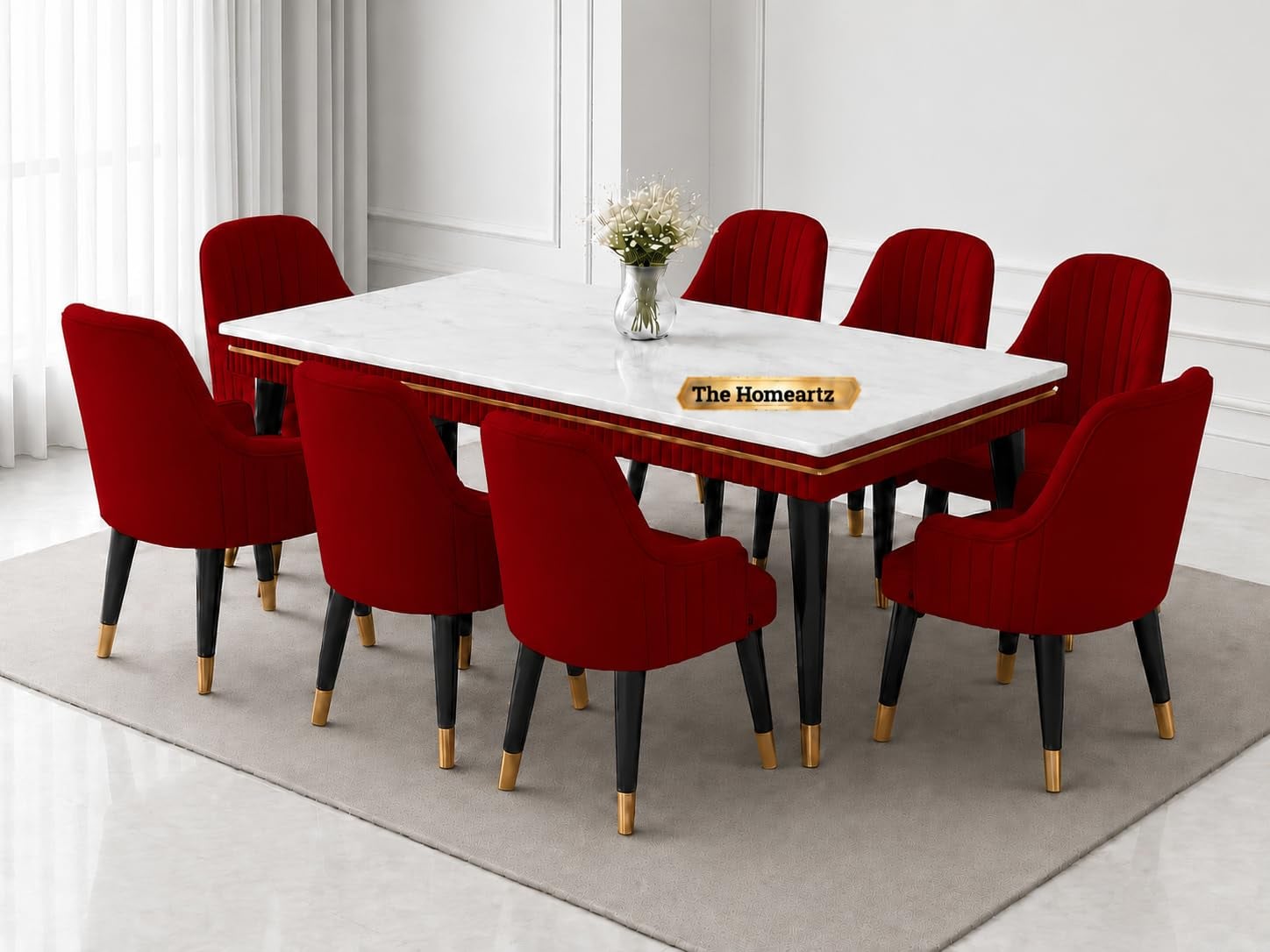 Elara Modern Dining Table Set 8-seater Wooden Dining product image
