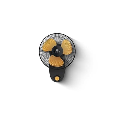 Havells CANDY HS Wall & Table Fan 230 mm 100% Copper Wire Motor| Watt: 60|Air Flow: 35 cmm|Speed: 2700 RPM| 2 Year Warranty(Yellow)