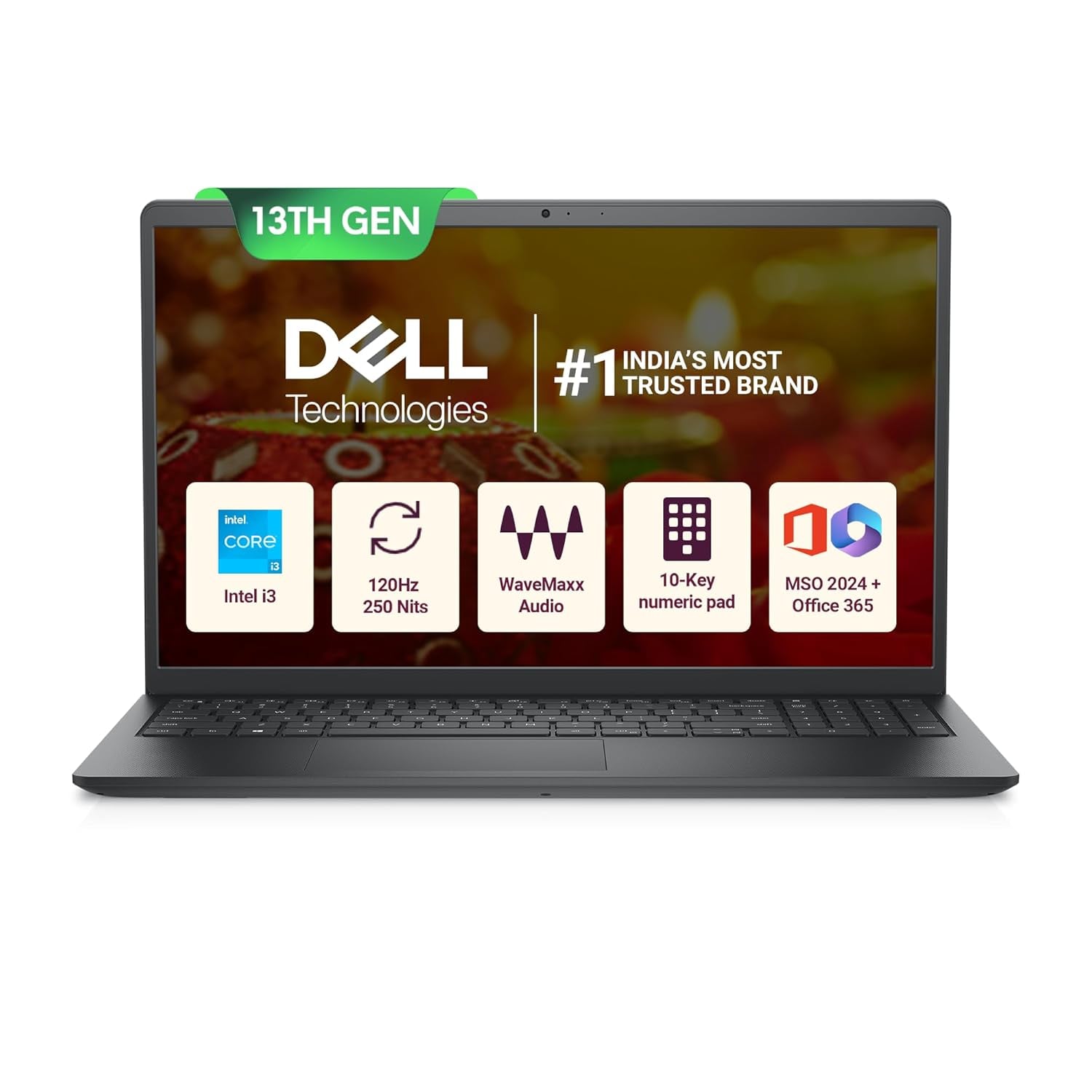 Dell 15 Intel Core I3 13th Gen -1305u 16GB DDR4 512GB SSD product image