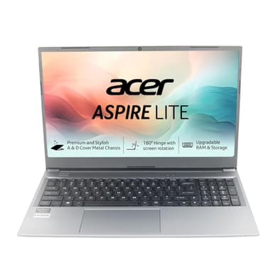Acer Aspire Lite, AMD Ryzen 3-5400U, 8GB RAM/256GB SSD, Full HD IPS, 15.6"/39.62 cm, Windows 11 Home, Steel Gray, 1.59 KG, AL15-41, Metal Body, Premium Thin and Light Laptop price history chart and lowest price