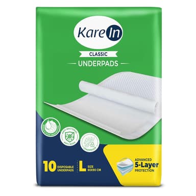 Karein Classic Underpads Adults Large 60 X 90 Cm 10 Unit