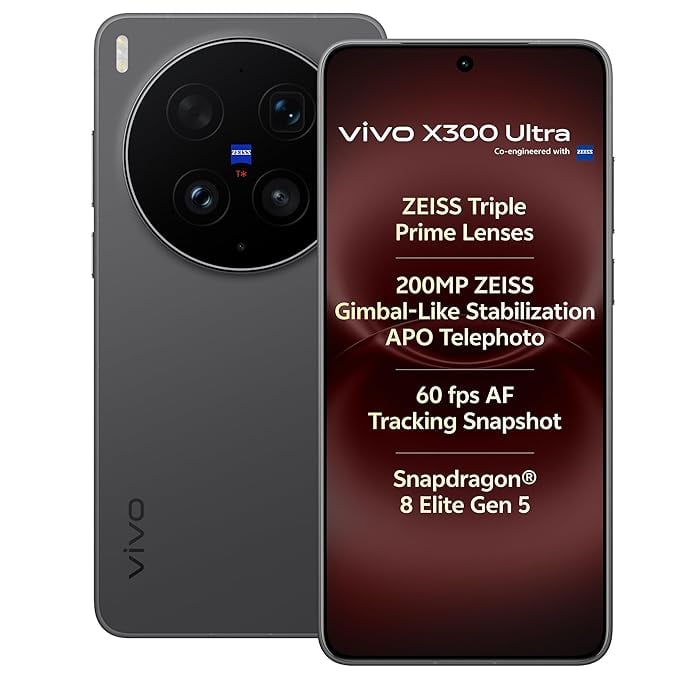 Vivo X300 Ultra 5g Eclipse Black 16gb 512gb Photographer - Amazon product photo Vivo X300 Ultra 5g Eclipse Black 16gb 512gb Photographer product image from Amazon
