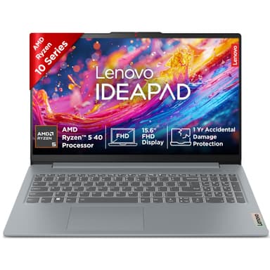 Lenovo IdeaPad Slim 3 AMD Ryzen 5 40 15.6" (39.6cm) FHD Thin and Light Laptop (16GB RAM/512GB SSD/Backlit Keyboard/Windows 11/Microsoft 365 Basic + Office 2024/Grey/1.6Kg), 82XQ01HQIN price history chart and lowest price