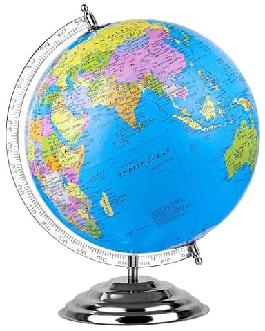Zest 4 Toyz Educational Globe - 14 Inch Height Metal Base