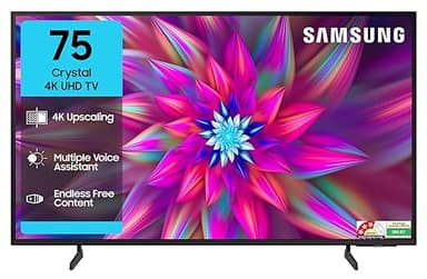 Samsung 189 cm 75 inches Crystal 4K Ultra HD Smart LED TV