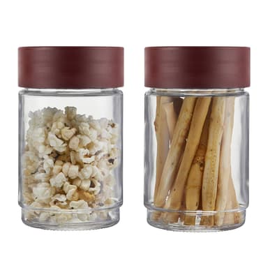 Cello Modustack Glassy Storage Jars Kitchen Set 2 Pcs 750ml