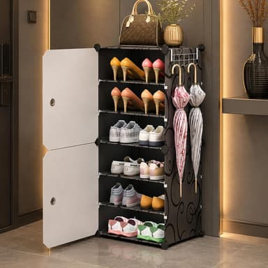 Aysis Premium Foldable Plastic Shoe Rack Home Shoe Cabinet price history chart and lowest price