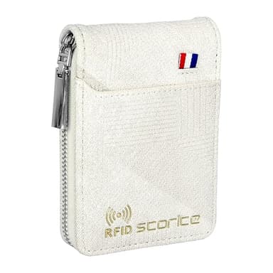 Storite PU Leather 9 Slot RFID Vertical Credit Debit Card