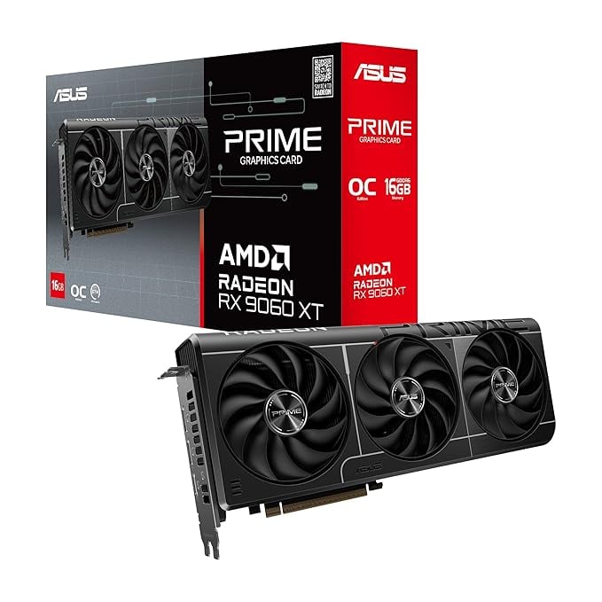 Asus Prime Radeon Rx 9060 Xt 16gb Gddr6 Oc Edition Graphics - Amazon product photo Asus Prime Radeon Rx 9060 Xt 16gb Gddr6 Oc Edition Graphics product image from Amazon
