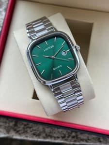Lucifer AVM31 GREEN unisex watch Minimalist Square Dial Unisex Watch Adjutable Chain Strap date function working Analog Watch - For Men & Women - Buy Lucifer AVM31 GREEN unisex watch Minimalist Square Dial Unisex Watch Adjutable Chain Strap date function working Analog Watch - For Men & Women AVM0031 Online at Best Prices in India | Flipkart.com